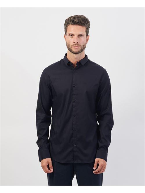 Armani Exchange Blue Cotton Shirt ARMANI EXCHANGE | 8NZC49-ZNYXZ1510